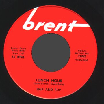 SKIP & FLIP - Lunch Hour / It Was I - 45T (SP 2 titres)