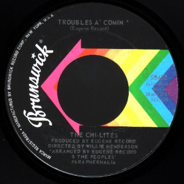 THE CHI-LITES - Give more power to the people / Trouble's a coming - 45T (SP 2 titres)