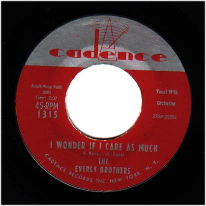 Everly Brothers - Bye Bye Love / I Wonder If I Care As Much Album