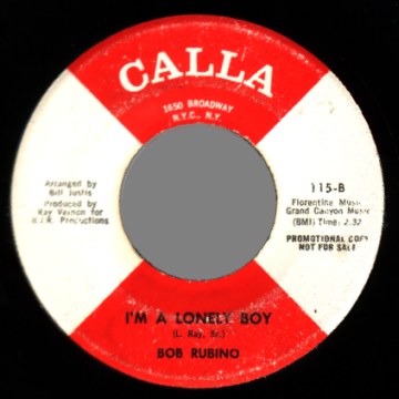 BOB RUBINO - There's A Star Spangled Banner Waving Somewhere / I'm A Lonely Boy - 45T (SP 2 titres)