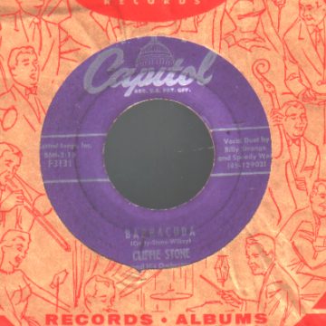 CLIFFIE STONE - Barracuda / The Popcorn Song - 45T (SP 2 titres)