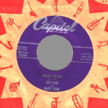 Les Paul And Mary Ford Magic Melody / Amukiriki 45RPM