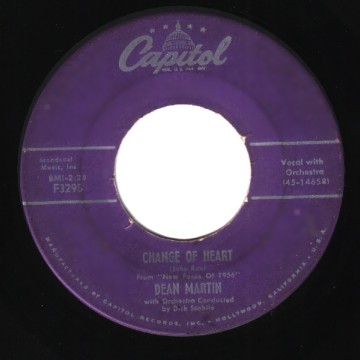 DEAN MARTIN - Memories Are Made Of This / Change Of Heart - 45T (SP 2 titres)