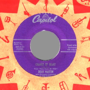DEAN MARTIN - Memories Are Made of This / Change of Heart - 45T (SP 2 titres)