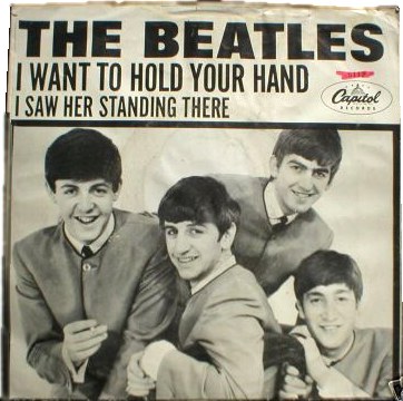 THE BEATLES - I Want To Hold Your Hand / I Saw Her Standing There - 45T (SP 2 titres)
