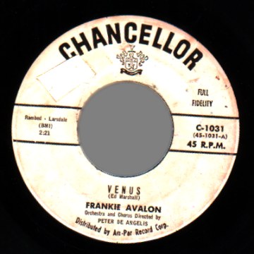 FRANKIE AVALON - Venus / Im Broke - 45T (SP 2 titres)
