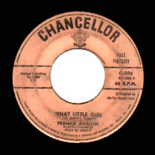 FRANKIE AVALON - I'll Wait For You / What Little Girl - 45T (SP 2 titres)