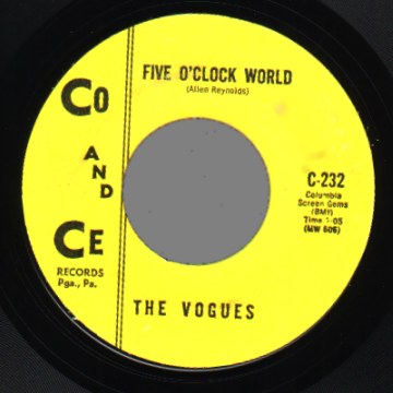 THE VOGUES - Nothing To Offer You / Five O'clock World - 45T (SP 2 titres)