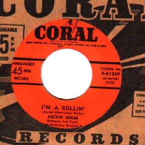 JACKIE MILES - I'm A Rollin' / Honeysuckle Rose - 45T (SP 2 titres)