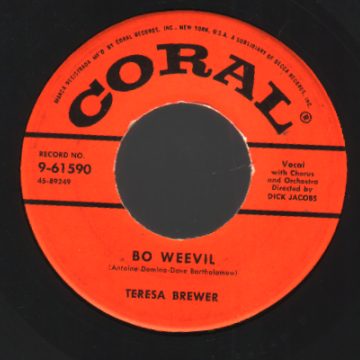 Brewer,Teresa Bo+Weevil+/+A+Tear+Fell 45RPM