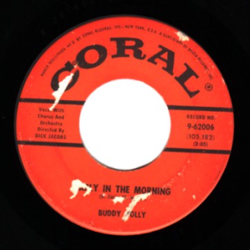 BUDDY HOLLY - Early In The Morning / Now We're One - 45T (SP 2 titres)