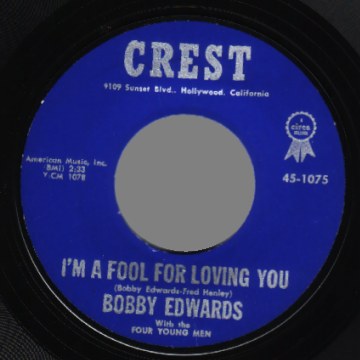 BOBBY EDWARDS - You're The Reason / I'm A Fool For Loving You - 45T (SP 2 titres)