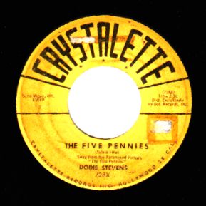 DODIE STEVENS - Yes-Sir-ee / The Five Pennies - 45T (SP 2 titres)