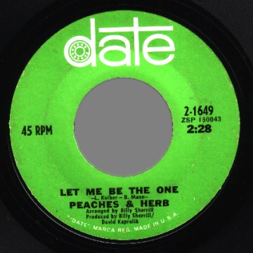 PEACHES & HERB - I Need Your Love So Desperately / Let Me Be The One - 45T (SP 2 titres)