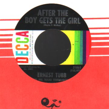 Ernest Tubb And The Texas Troubadours It'S For God And Country And You Mom / After The Boy Gets The Girl 45RPM