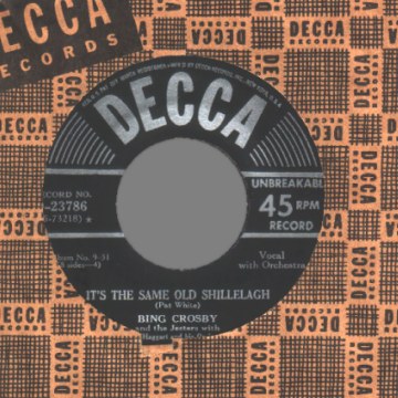BING CROSBY - Who threw the overalls in mrs Murphy's chowder / It's the same old shillelagh - 7inch (SP)