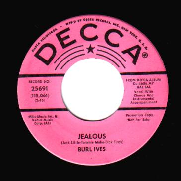 BURL IVES - You Know You Belong To Somebody Else / Jealous - 7inch (SP)