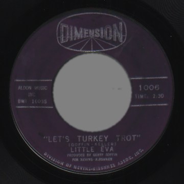 LITTLE EVA - Let's Turkey Trot / Down Home - 45T (SP 2 titres)