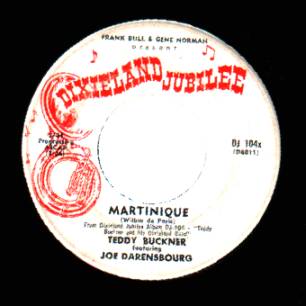 TEDDY BUCKNER / J. DARENSBOURG - Sweet Georgia Brown / Martinique - 45T (SP 2 titres)