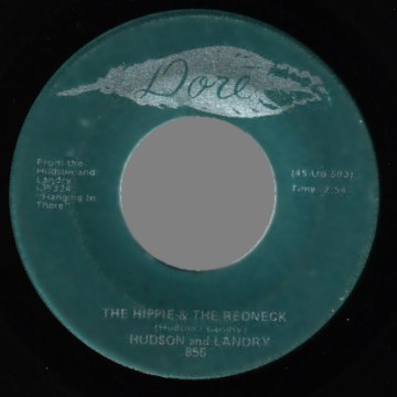 HUDSON & LANDRY - Ajaz Liquor Store / The Hippie & The Redneck - 45T (SP 2 titres)