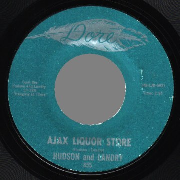 HUDSON AND LANDRY - The Hippie & The Redneck / Ajax Liquor Store - 45T (SP 2 titres)