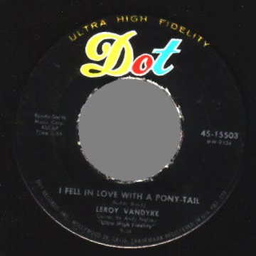 Auctioneer / I Fell In Love With A Pony-tail - Leroy Vandyke