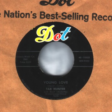 Tab Hunter - Young Love / Red Sails In The Sunset Record