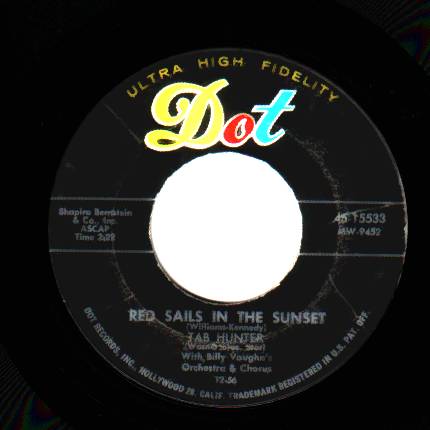 Tab Hunter - Young Love / Red Sails In The Sunset Album