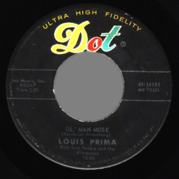 LOUIS PRIMA - Wonderland By Night / Ol Man Mose - 45T (SP 2 titres)