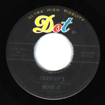 THE CHANTAYS - Pipeline / Move It - 45T (SP 2 titres)