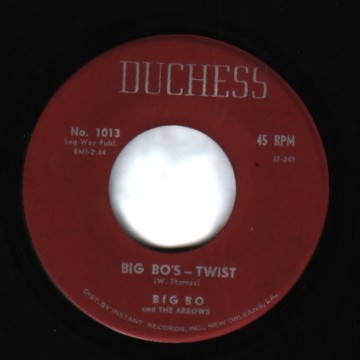BIG BO & THE ARROWS - Big Bo's Twist / Hully Gully Now - 45T (SP 2 titres)