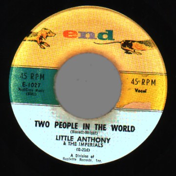 LITTLE ANTHONY & THE IMPERIALS - Two People In The World / Tears On My Pillow - 45T (SP 2 titres)