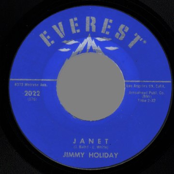 JIMMY HOLIDAY - How Can I Forget / Janet - 45T (SP 2 titres)