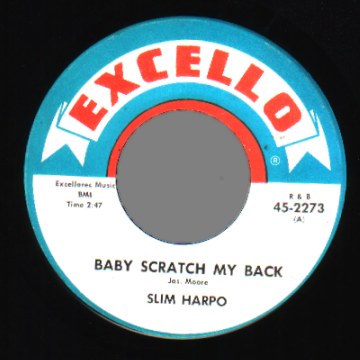 SLIM HARPO - Baby Scratch My Back / I'm Gonna Miss You - 45T (SP 2 titres)