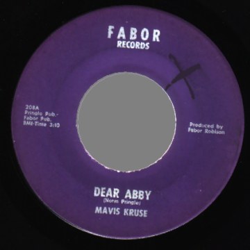 MAVIS KRUSE - Dear Abby�/ Where Was I - 45T (SP 2 titres)