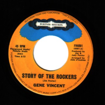 GENE VINCENT - Story of the rockers / Pickin' poppies - 45T (SP 2 titres)