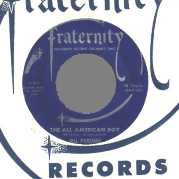 BILL PARSONS - Rubber Dolly / The All American Boy - 45T (SP 2 titres)