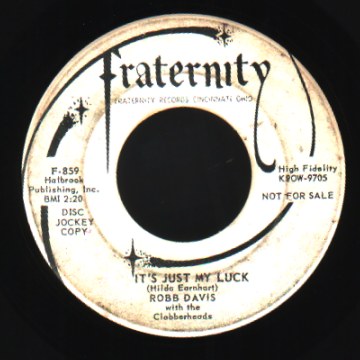 ROBB DAVIS & THE CLOBBERHEADS - The Parent's Song / It's Just My Luck - 7inch (SP)