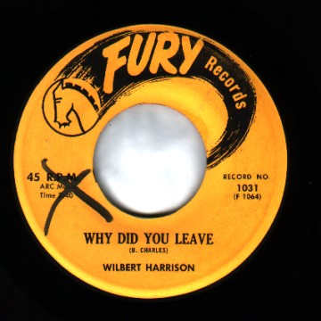 WILBERT HARRISON - C.C. Rider / Why Did You Leave - 45T (SP 2 titres)