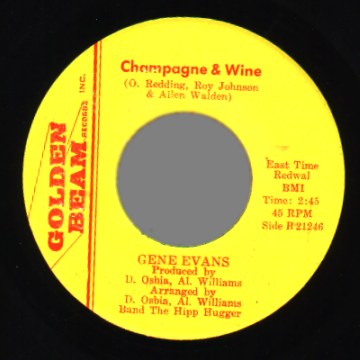 GENE EVANS - Champagne And Wine / Letter To My Girl - 7inch (SP)