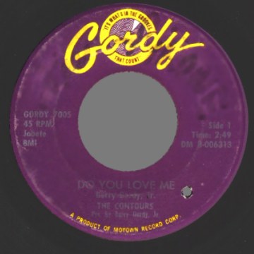 THE CONTOURS - Do You Love Me / Move Mr Man - 45T (SP 2 titres)