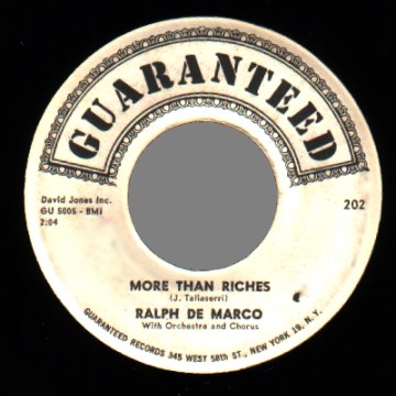 Ralph De Marco & The Paramounts 7"