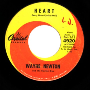 WAYNE NEWTON - Heart / So Long Lucy - 45T (SP 2 titres)