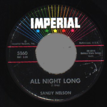 SANDY NELSON - All Night Long / Rompin' & Stompin' - 7inch (SP)
