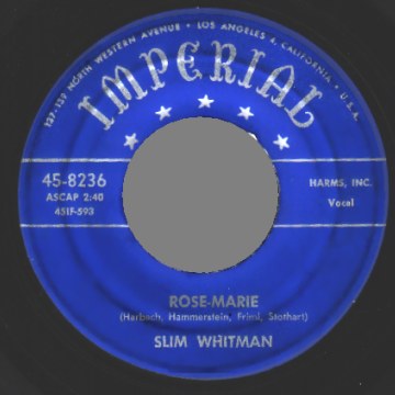 Slim Whitman - Rose-marie / We Stood At The Altar