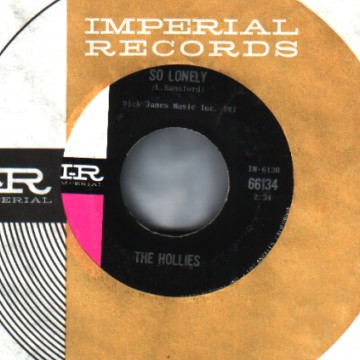 THE HOLLIES - So Lonely / Look Through Any Window - 45T (SP 2 titres)