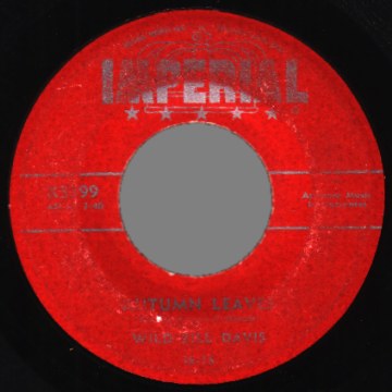 WILD BILL DAVIS - I Let A Song Go Out Of My Heart / Autumn Leaves - 7inch (SP)