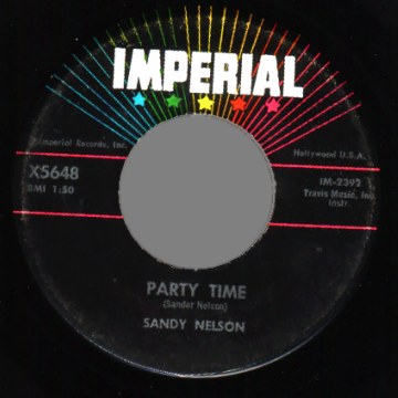 SANDY NELSON - Party Time / The Wiggle - 7inch (SP)
