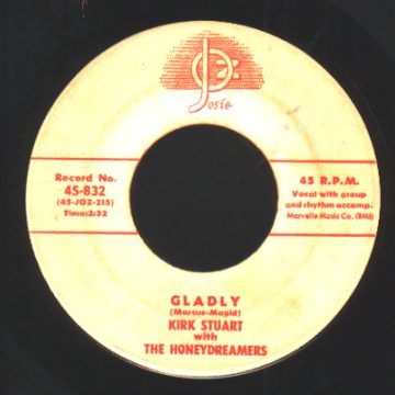 KIRK STUART & THE HONEY DREAMERS - Gladly / The Swingin' Shepard Blues - 7inch (SP)