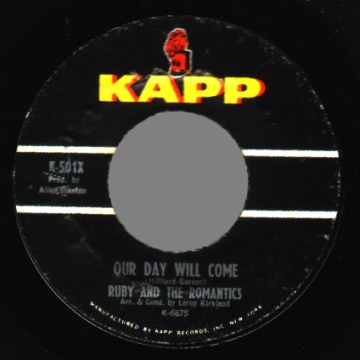 Our Day Will Come / Moonlight And Music - Ruby & The Romantics